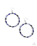 Paparazzi Bounce Around- Blue Earrings