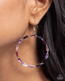 Paparazzi Bounce Around- Purple Earrings