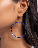 Paparazzi Bounce Around- Blue Earrings