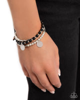 Paparazzi Boundless Beaches - Black Bracelet