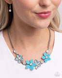 Paparazzi Bouquet Ballad- Blue Necklace