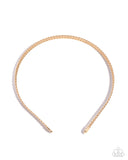 Paparazzi Braided Behavior- Gold Headband