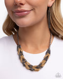 Paparazzi Braided Breakthrough- Multi Necklace