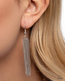 Paparazzi Braided Breakthrough- Silver Necklace