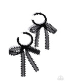 Paparazzi Brand New Bow- Black Earrings