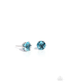Paparazzi Breathtaking Birthstone - Blue Light Blue Studs