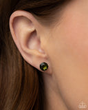 Paparazzi Breathtaking Birthstone - Green Dark Earrings