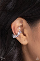 Paparazzi Breathtaking Blend- White Earcuff