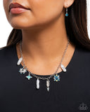 Paparazzi Broaching Beauty- Blue Necklace