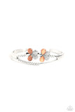 Paparazzi Broadway Stage - Orange Cat Eye's Bracelet