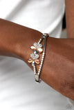 Paparazzi Broadway Stage - Orange Cat Eye's Bracelet