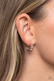 Paparazzi Bubbling Beauty - Rose Gold Tiny Hoops