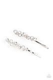 Paparazzi Bubbly Ballroom - White Hair Accessory
