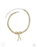 Paparazzi Buckingham Bow- Yellow Necklace