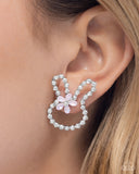 Paparazzi Bunny Backdrop- Pink Earrings