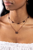 Paparazzi Butterfly Beacon - Copper Necklace
