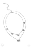 Paparazzi Butterfly Beacon - Silver Chocker Necklace