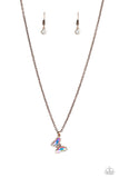 Paparazzi Butterfly Lullaby - Copper Iridescent Necklace