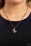 Paparazzi Butterfly Lullaby - Copper Iridescent Necklace