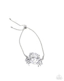 Paparazzi CRAB Walk- White Bracelet