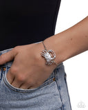 Paparazzi CRAB Walk- White Bracelet