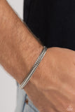 Paparazzi Cable Train - Silver Magnetic Bracelet