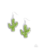 Paparazzi Cactus Catwalk- Green Earrings