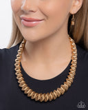 Paparazzi Candescent Coils- Gold Necklace