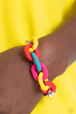 Paparazzi Candid Contrast - Red Chain Bracelet