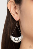 Paparazzi Canyon Canoe Ride - White Stone Earrings