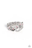 Paparazzi Captivating Corsage - Pink Floral Ring