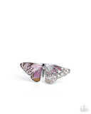 Paparazzi Carefree Canvas- Brown butterfly Ring