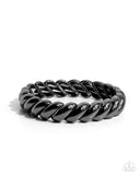 Paparazzi Carefree Curls- Black Bracelet