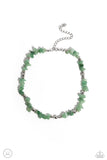 Paparazzi Carved Confidence - Green Necklace