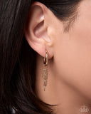 Paparazzi Cascading Call- Gold Earrings