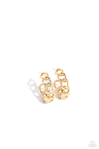 Paparazzi Casual Confidence - Gold Hoops Earrings