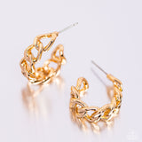 Paparazzi Casual Confidence - Gold Hoops Earrings