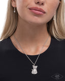 Paparazzi Cat Call- White Necklace