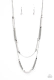 Paparazzi Caviar Chic - White Necklace