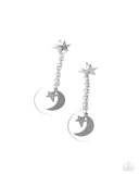 Paparazzi Celestial Change - White Earrings