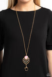 Paparazzi Celestial Charisma - Gold Necklace Lanyard