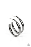 Paparazzi Champion Curves - Black Hoops