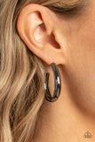 Paparazzi Champion Curves - Black Hoops