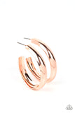 Paparazzi Champion Curves - Gold Hoops