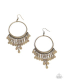 Paparazzi Chandelier Change- Brass Earrings