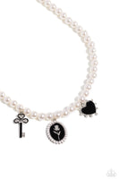 Paparazzi Charming Collision - Black Pearl Necklace