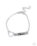 Paparazzi Cheer Craze- Silver Bracelet