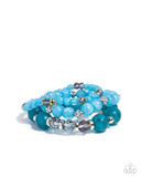 Paparazzi Cheerful Collection - Blue Bracelet