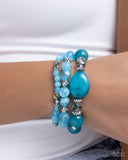 Paparazzi Cheerful Collection - Blue Bracelet