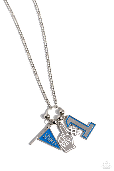 Paparazzi Cheering Section - Blue Sport Necklace